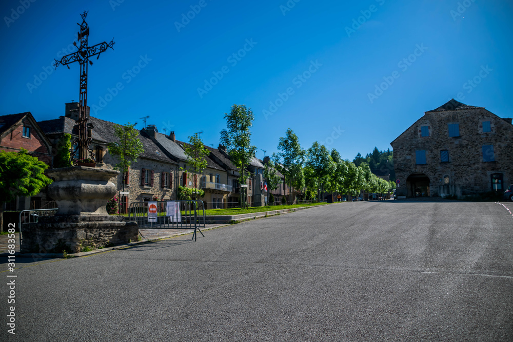 Najac, Aveyron, Occitanie, France.