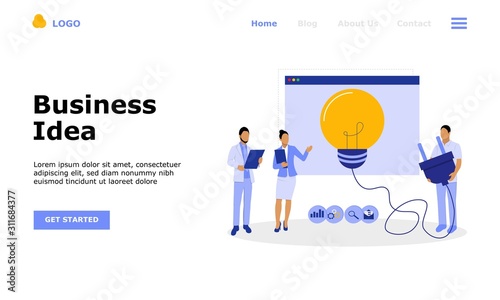 Business Ideas Vector Illustration Concept, Suitable for web landing page, ui, mobile app, editorial design, flyer, banner, and other related occasion