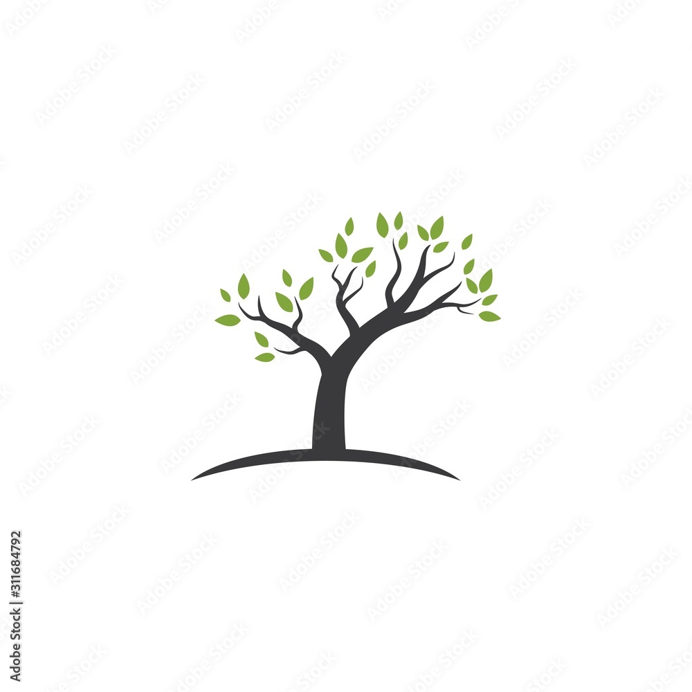 Tree logo template Tree logo template