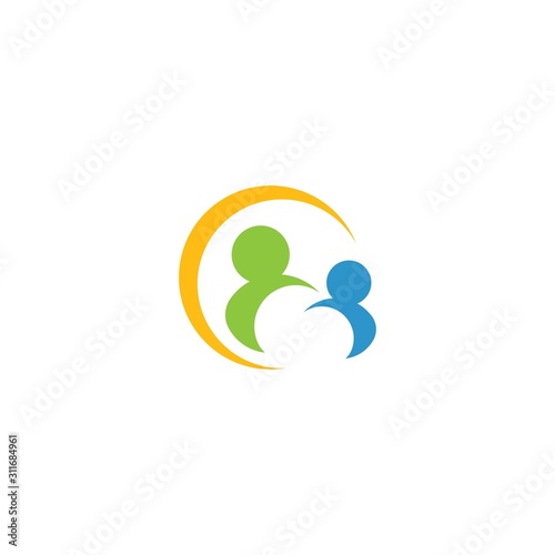 Community, network and social logo