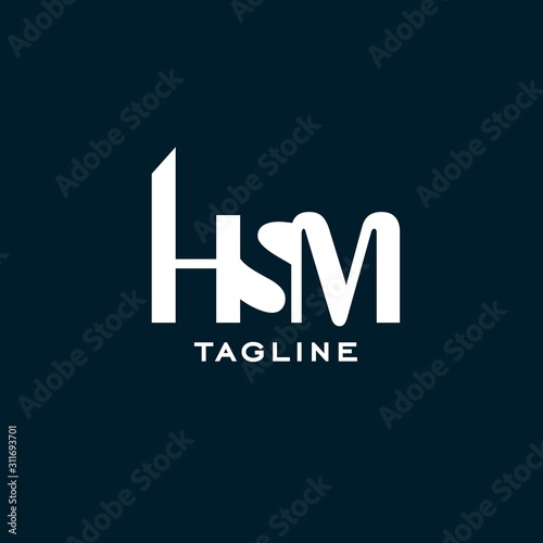 letter hsm logo design inspiration . hsm logo design template photo