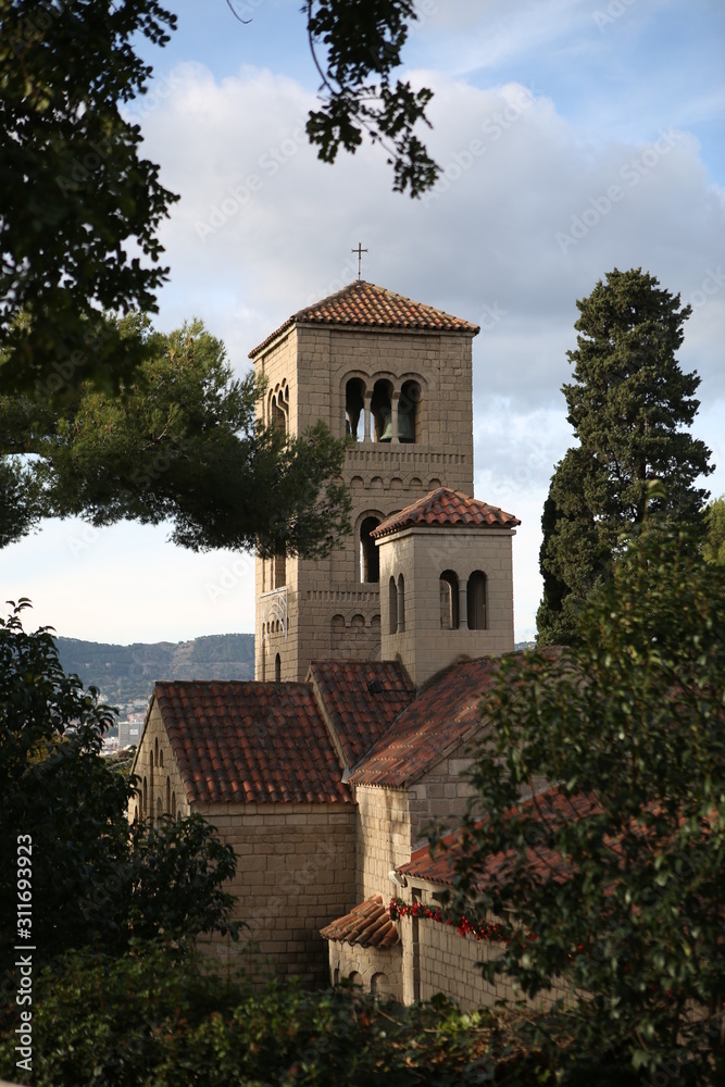 monastery in a spanish village