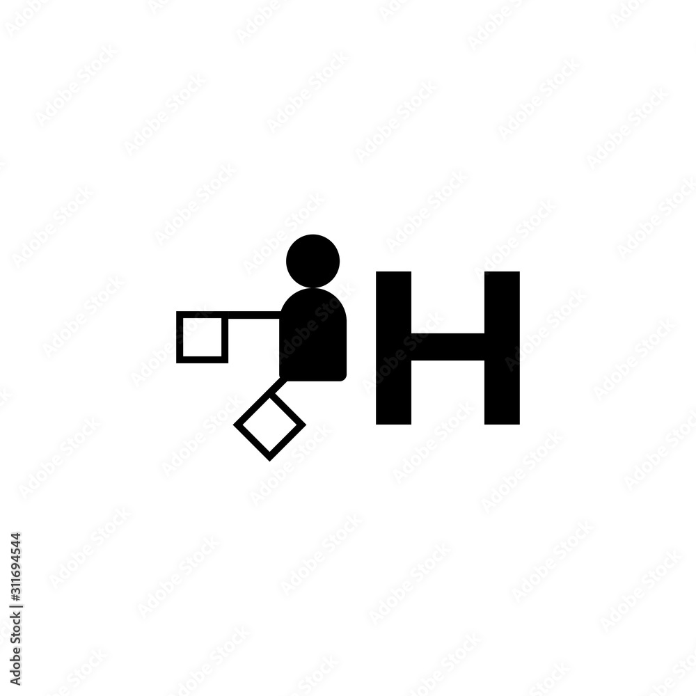 THE SEMAPHORE ALPHABET ICON SIGN ILLUSTRATION VECTOR THE SEMAPHORE ALPHABET ICON SIGN ILLUSTRATION VECTOR