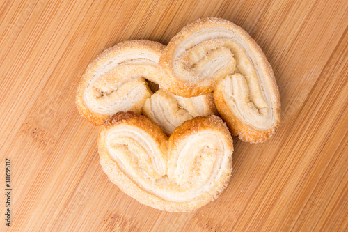 Several tasty hispanic snack cookies stacked together