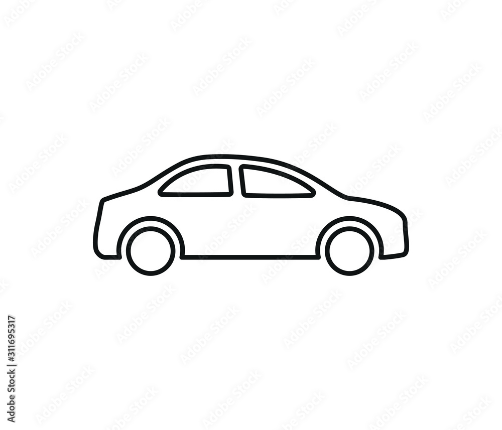 car trendy icon vector symbol
