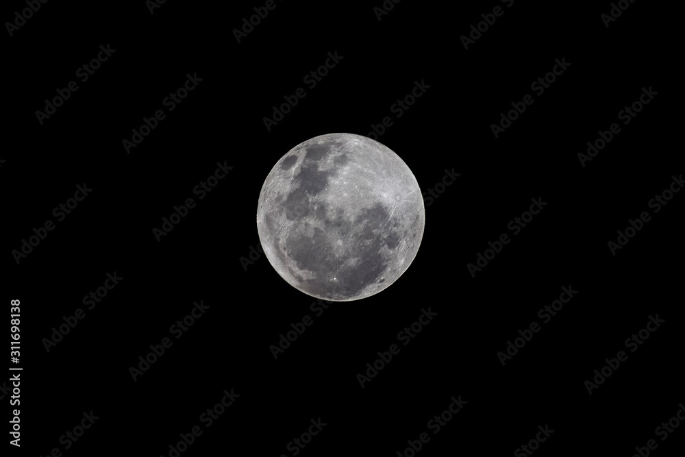 Moon closeup showing the details of the lunar surface. Moon closeup showing the details of the lunar surface.