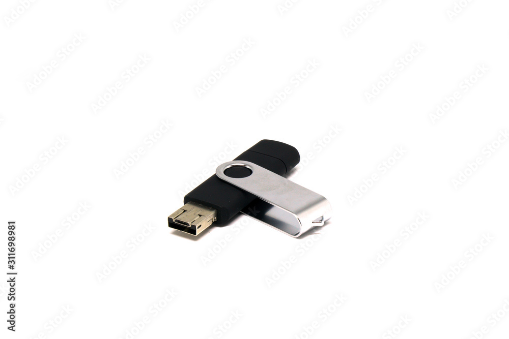 Flash drive usb isolated white background - technology mini carry on storage Flash drive usb isolated white background - technology mini carry on storage