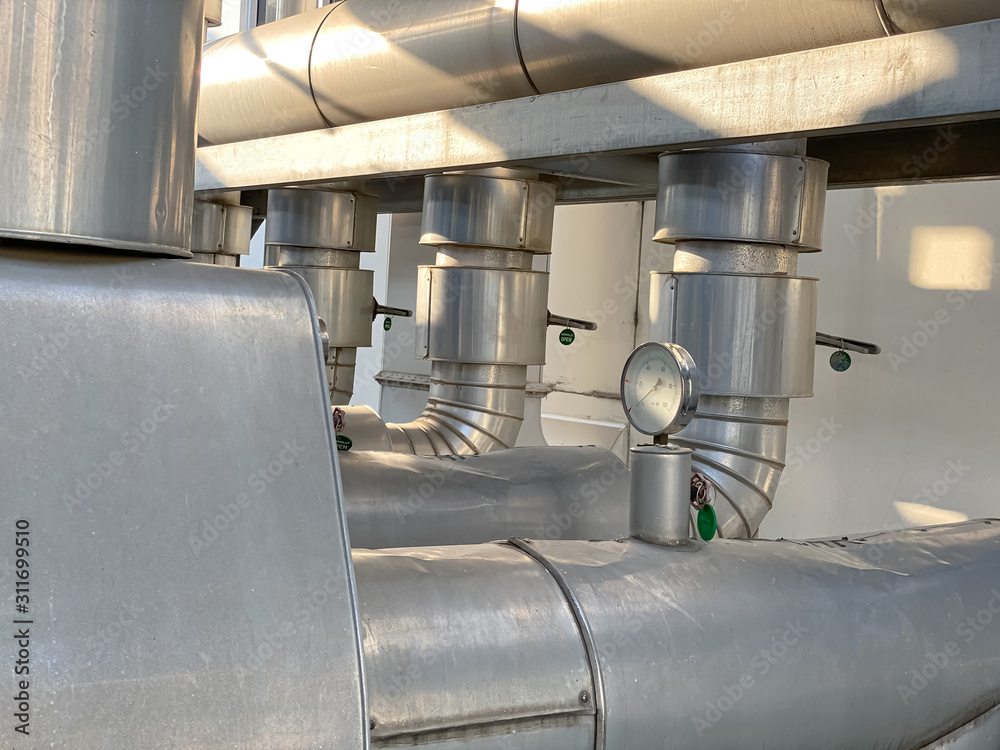 process cooling system with stainless pipe line system process cooling system with stainless pipe line system