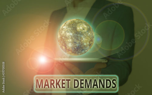 Word writing text Market Deanalysisds. Business photo showcasing Gather facts about situations that affect marketplace Elements of this image furnished by NASA photo