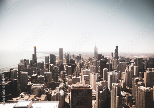 Aussicht von der Stadt Chicago