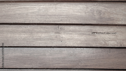 Grey horizontal line pattern on the rustic old wood, material for decortion the wall background