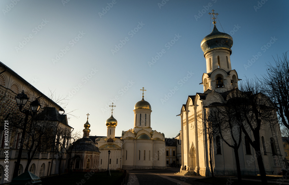 The Holy Trinity-St. Sergius Lavra. Sergiev Posad. Golden ring of Russia.
