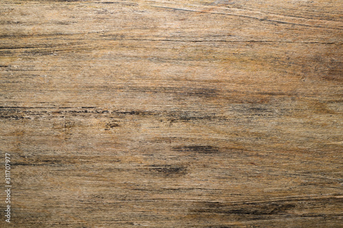 Scratched wood texture close up. rough wooden background