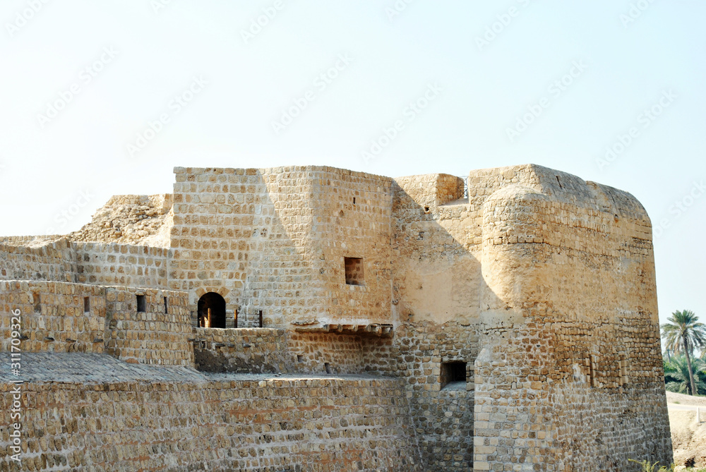 Bahrain National Castle view at sunny day