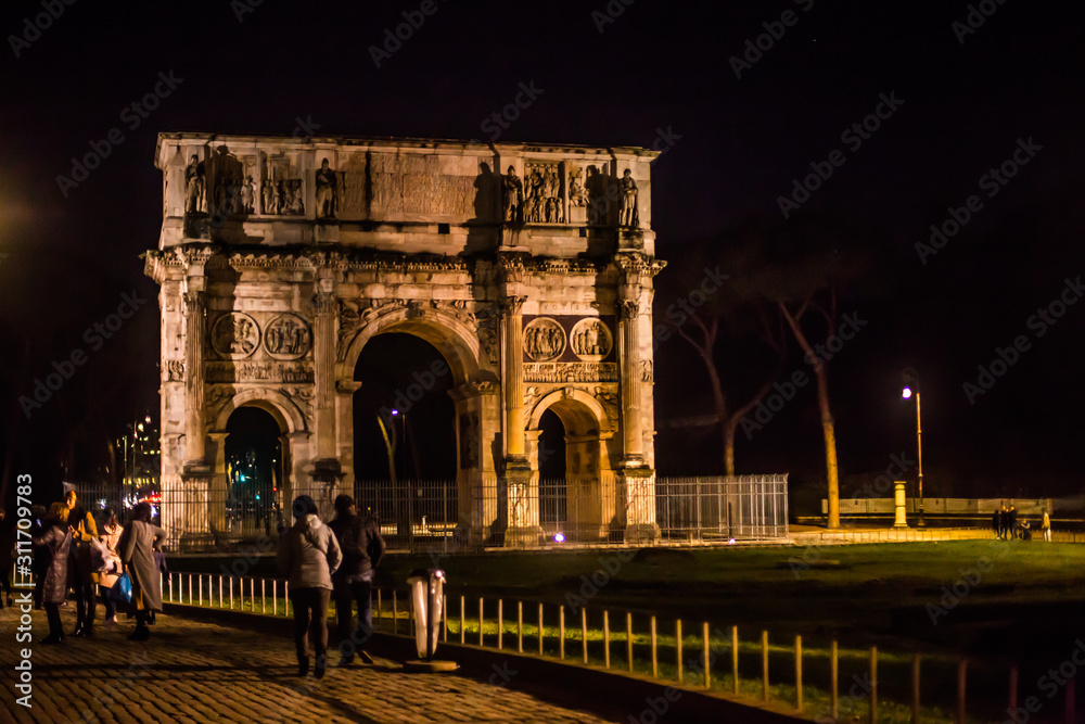 Italy / Rome 14. December 2019 Triumphal Arch