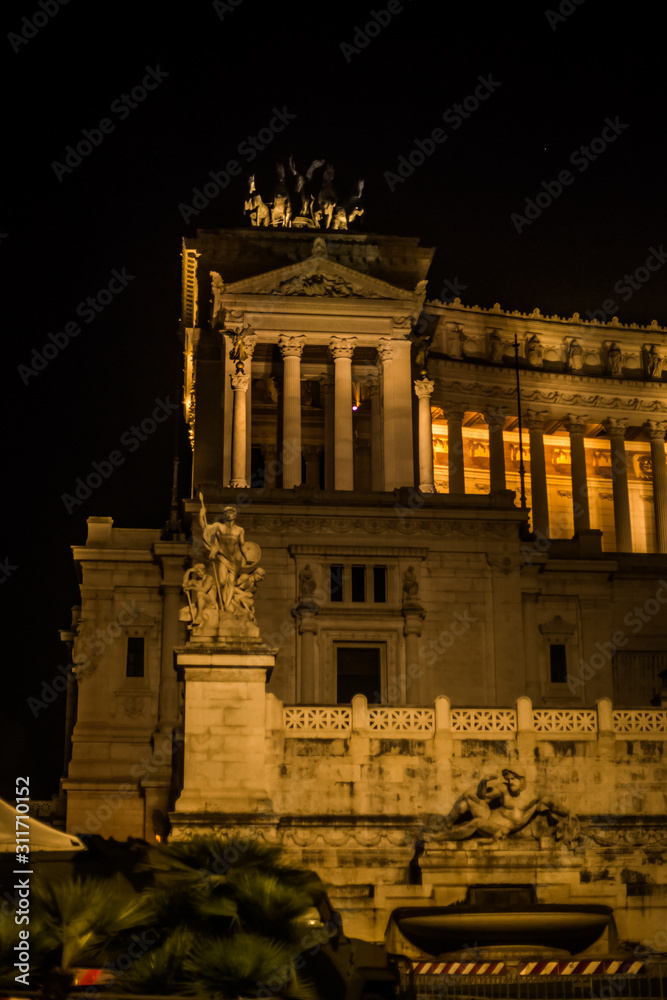Italy / Rome 14. December 2019 Vittoriano - a memorial complex erected in honor of Victor Emmanuel II
