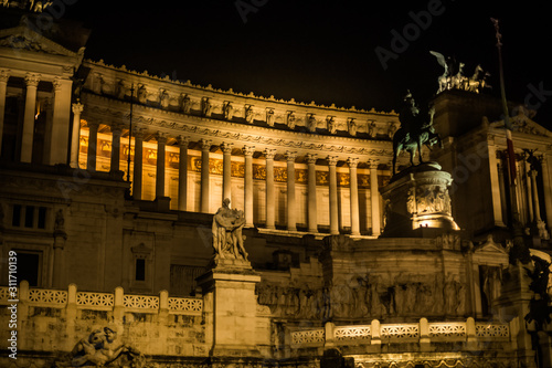 Italy / Rome 14. December 2019 Vittoriano - a memorial complex erected in honor of Victor Emmanuel II