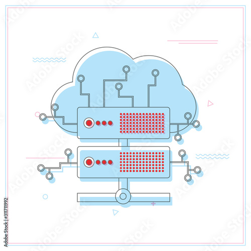Web hosting concept 