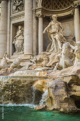 Italy / Rome 14. December 2019 Fontana di Trevi (Lovers fountain) 