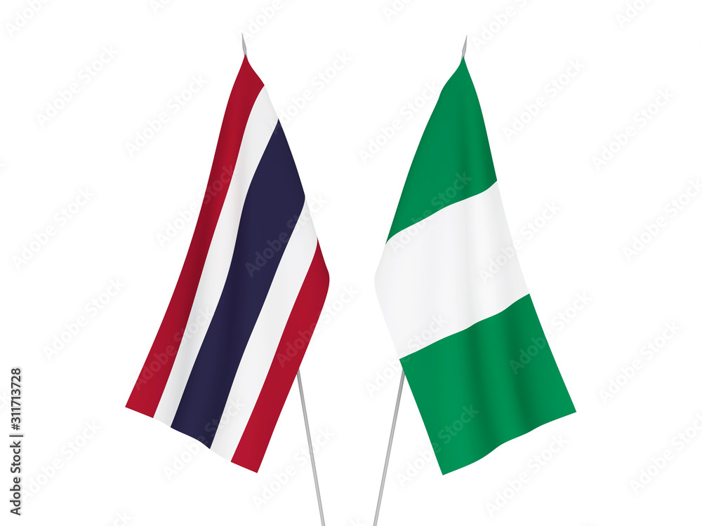 Thailand and Nigeria flags