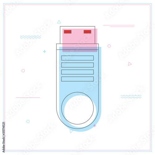 USB flash drive icon