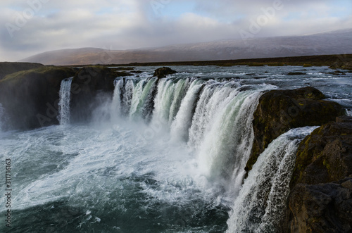 Godafoss is a very beautiful Icelandic waterfall. It is located on the North of the island,Iceland's Golden Ring tourist route