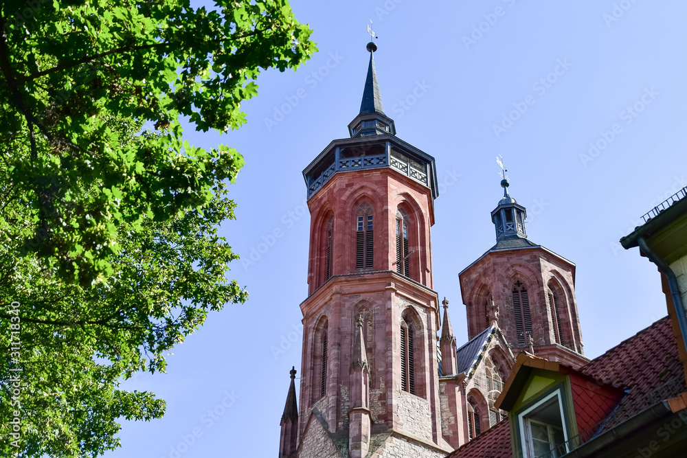 Markt- und Ratskirche St. Johannis Kirche in der Stadt Göttingen in Niedersachsen Markt- und Ratskirche St. Johannis Kirche in der Stadt Göttingen in Niedersachsen