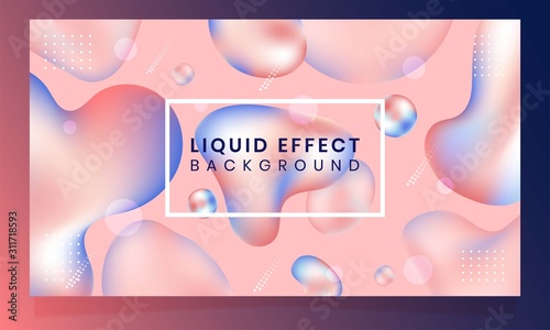 Liquid Effect Abstract Background Design