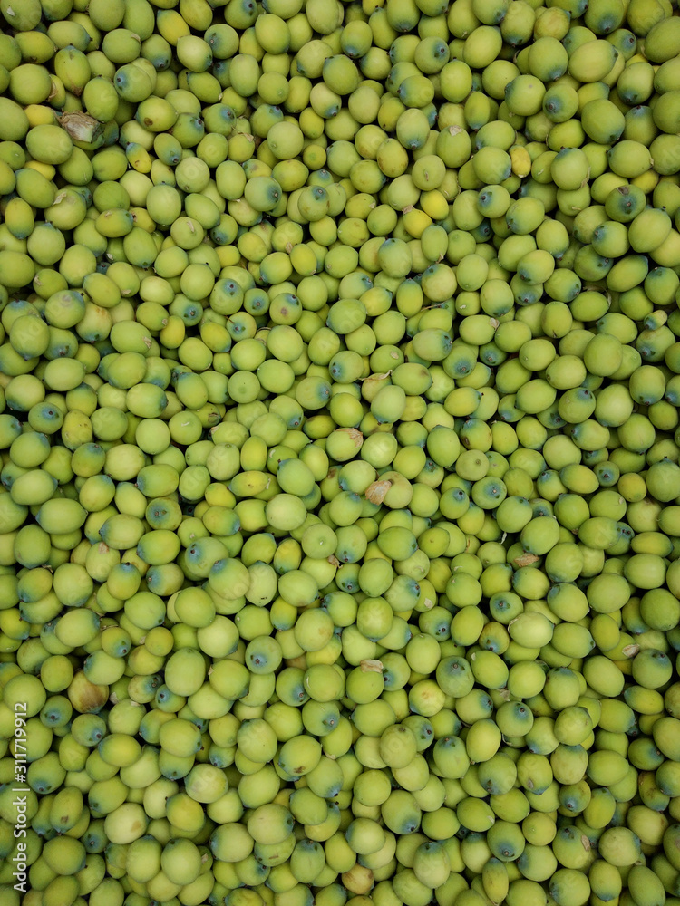 Fresh lotus seeds that are full of greens. Fresh lotus seeds that are full of greens.