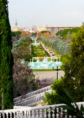 Parque Grande or Jose Antonio Labordeta park in Zaragoza, Spain photo