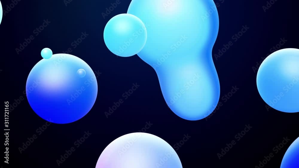 3d abstract background, droplets of molten wax with internal blue glow merge and fly apart in liquid. Seamless loop in 4k. Smooth animation of bubbles, metaball with inner glow. 82 3d abstract background, droplets of molten wax with internal blue glow merge and fly apart in liquid. Seamless loop in 4k. Smooth animation of bubbles, metaball with inner glow. 82