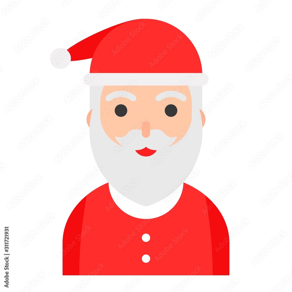 Christmas avatar or Winter fashion vector, flat style Christmas avatar or Winter fashion vector, flat style