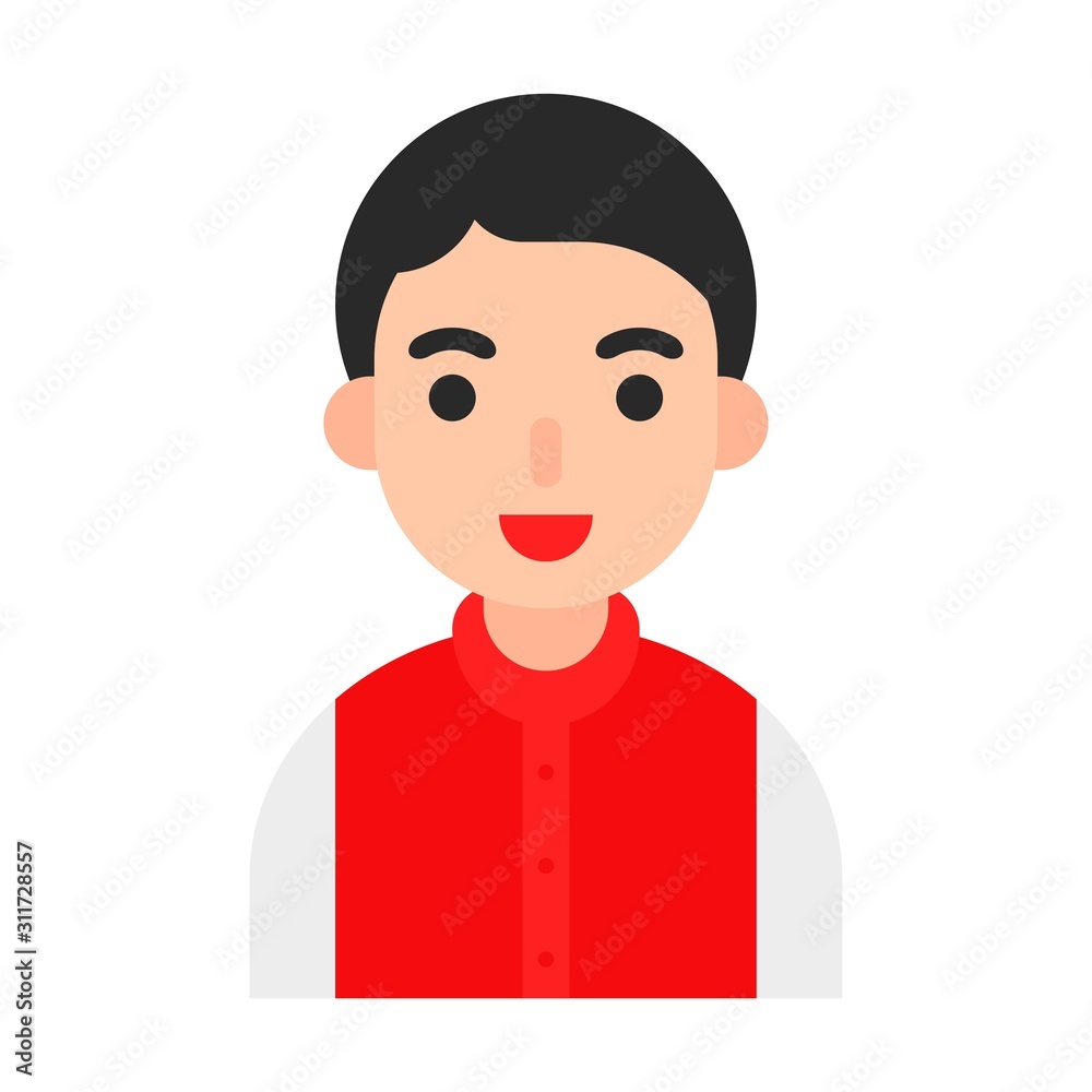 Muslim avatar vector, Muslim people flat icon Muslim avatar vector, Muslim people flat icon