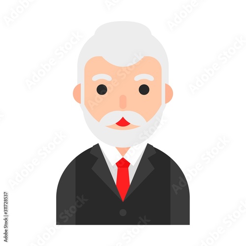 Muslim avatar vector, Muslim people flat icon