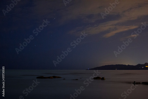 Sea at night
