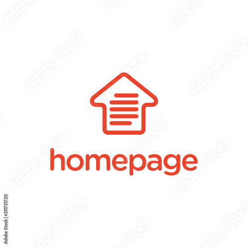 Paper and Home Logo Icon Design Template Elements