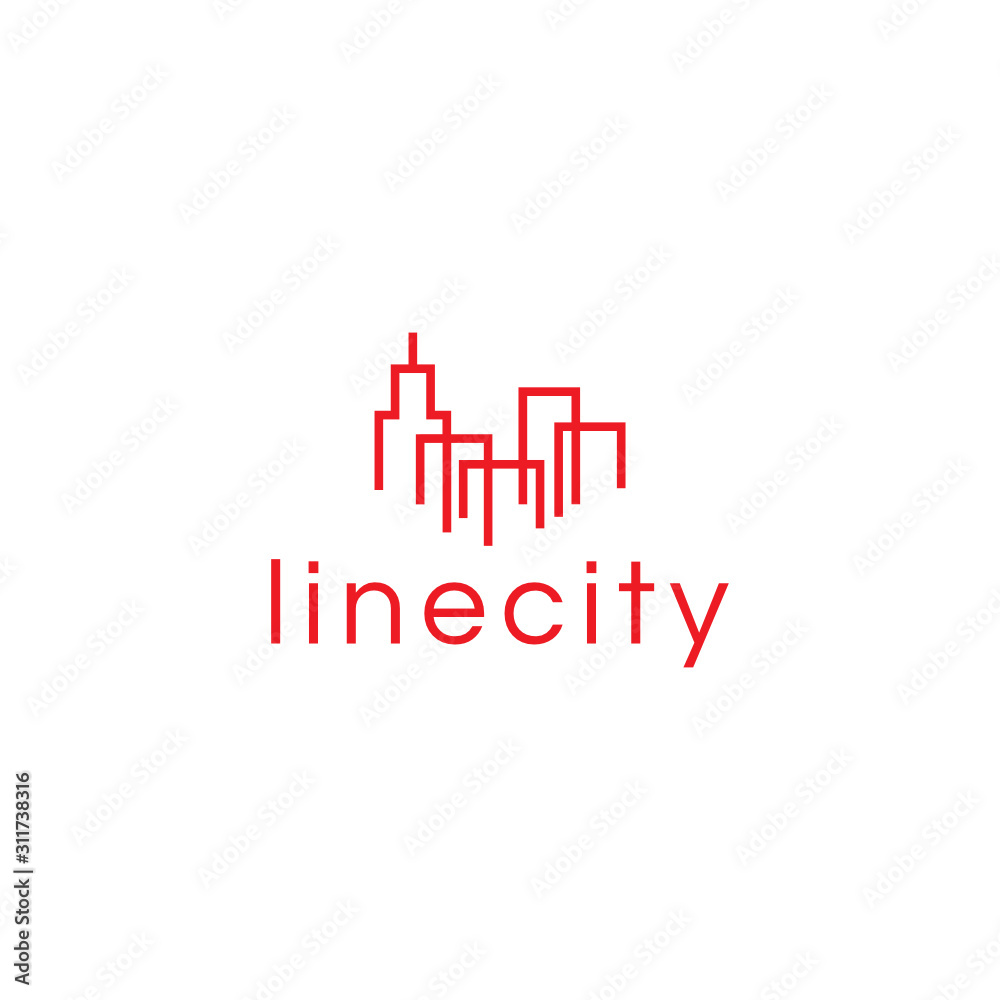 Residence City Logo Icon Design Template Elements