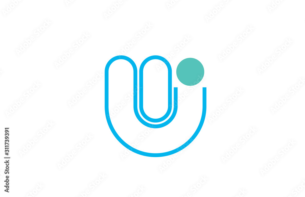 letter w logo line alphabet design icon in blue and green for business with dot letter w logo line alphabet design icon in blue and green for business with dot