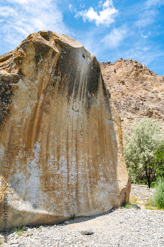 Skardu Manthal Buddha Rock 20 photo