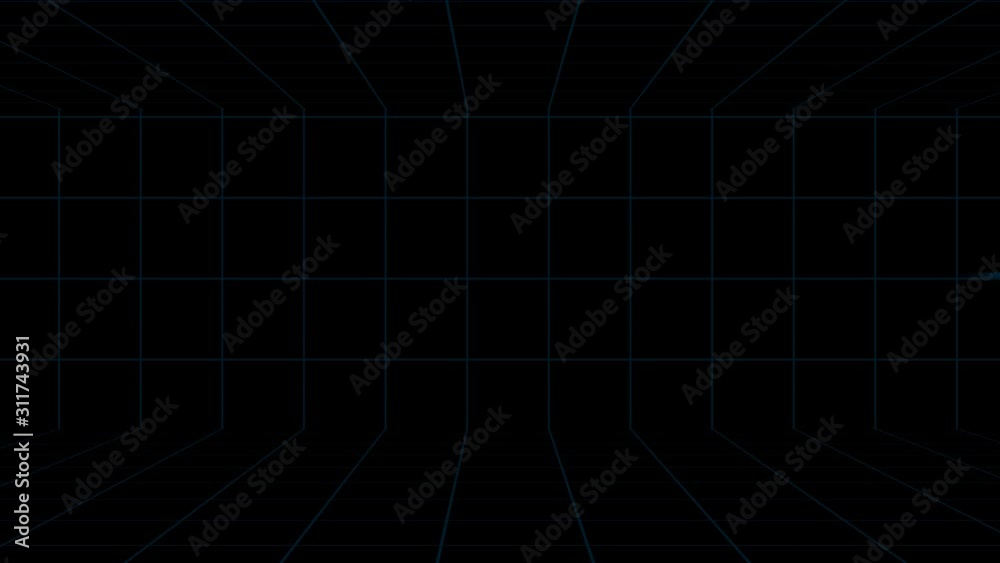 Neon heartbeat on 3D grid background. 4K Background heartbeat line neon light heart rate Neon heartbeat on 3D grid background. 4K Background heartbeat line neon light heart rate