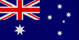 National flag of Australia on a cotton texture background
