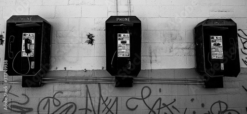 Black and White Phone