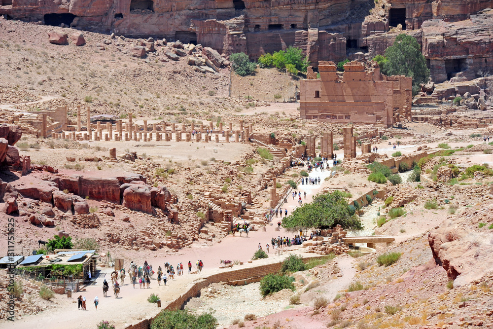 Jordan , Petra  travel destination  and one of seven wonders and UNESCO World Heritage site