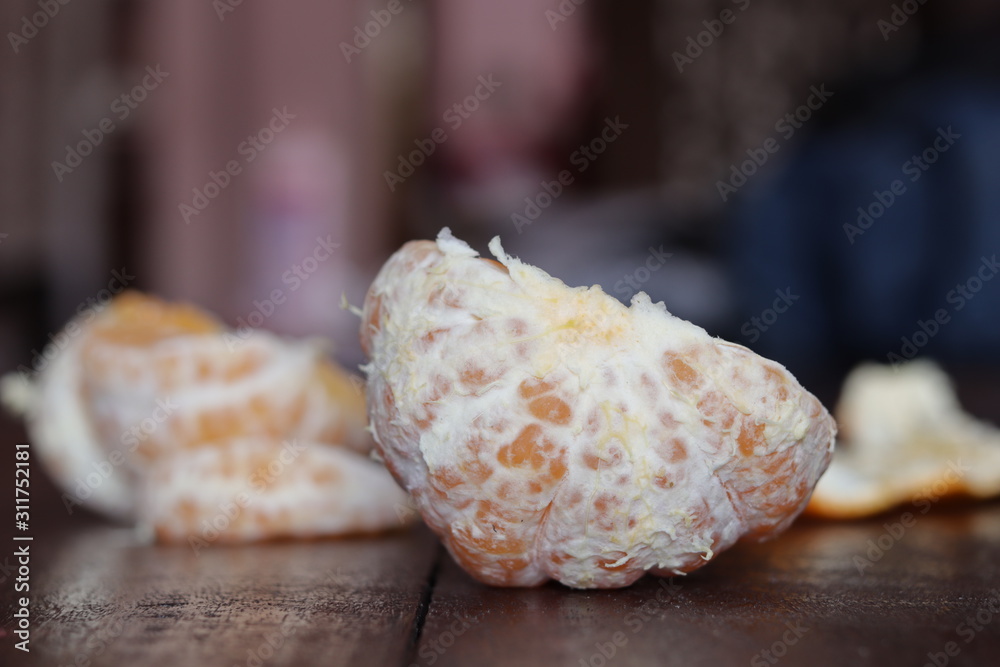 Fresh Orange fruits isolated on white background