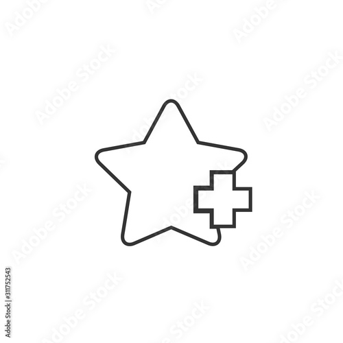 add favourite icon vector illustration for website and design icon