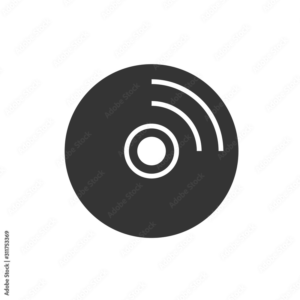 disc CD icon vector illustration for website and design icon disc CD icon vector illustration for website and design icon