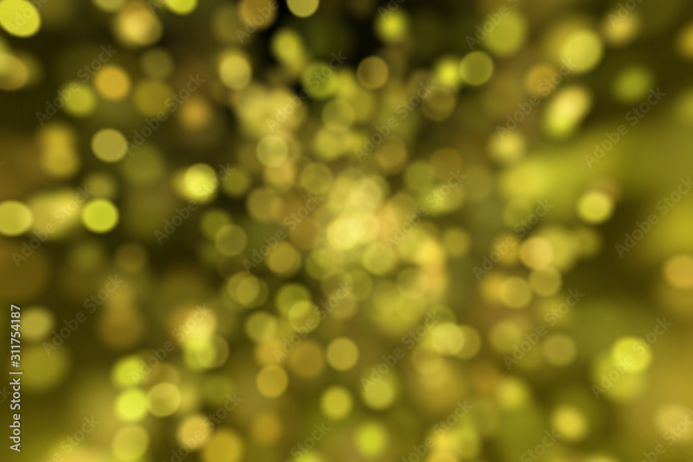 Defocused yellow bokeh on a dark background Defocused yellow bokeh on a dark background