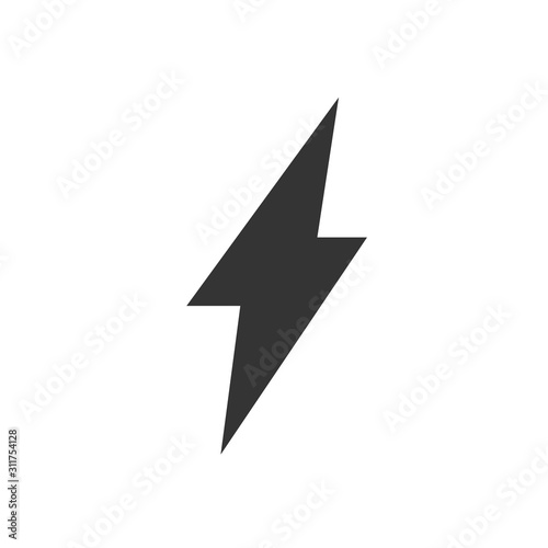 thunder icon vector illustration for website and design icon