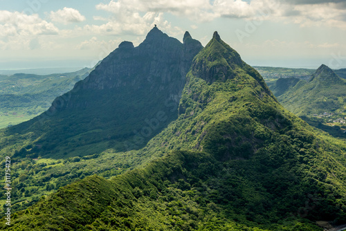 The Moka Range seen from Le Pouce mountain in central Mauritius