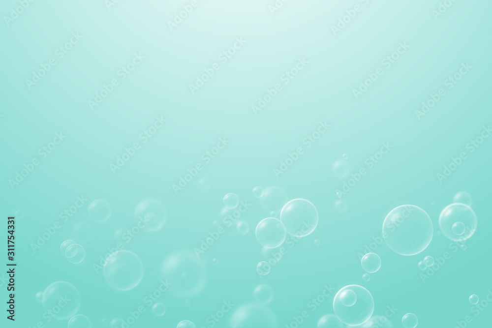 Soap bubbles on pastel natural background for kid and spring Soap bubbles on pastel natural background for kid and spring